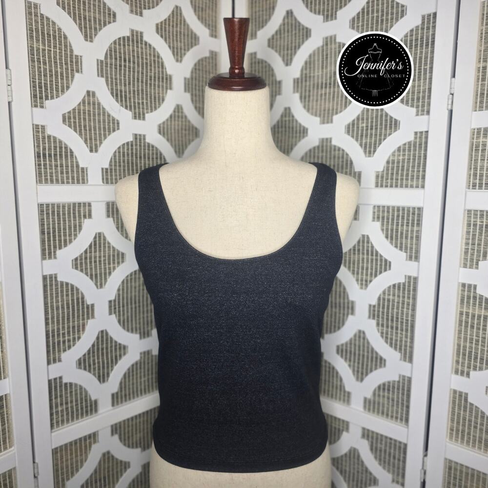 Danskin Women's Charcoal Athletic Racerback Tank Top Size XL